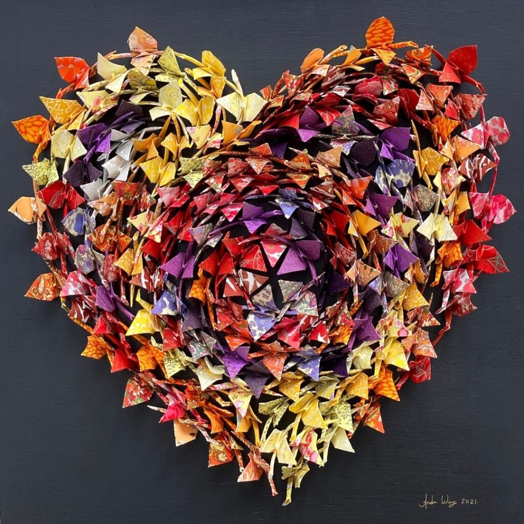 Heart Shaped Artwork by Andrew Wang Art