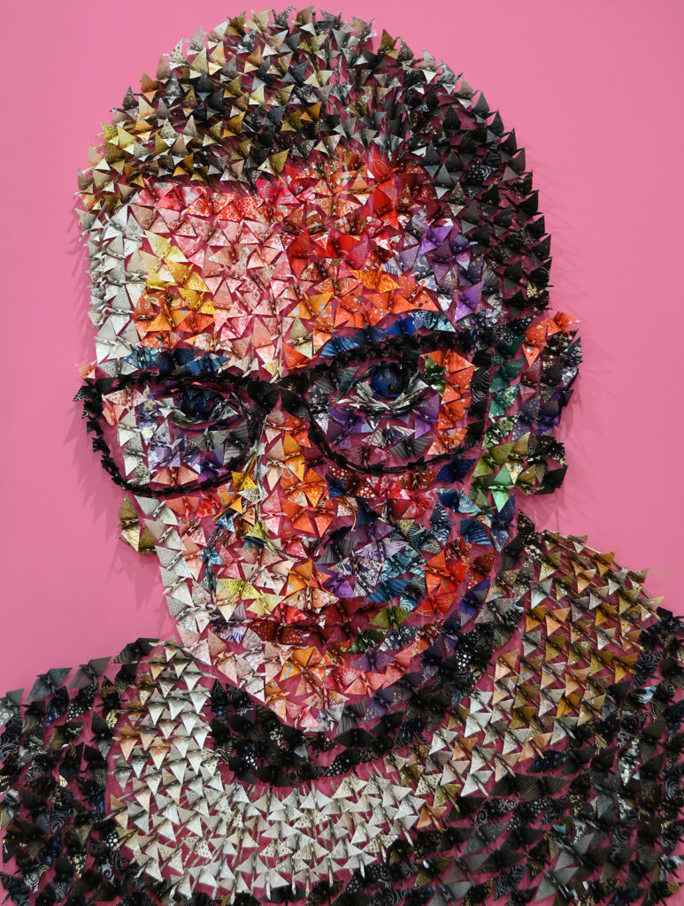 Colorful portrait of Ruth Bader Ginsberg